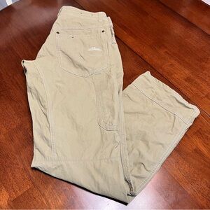 Kuhl Revolvr Pants Mens 30 x 30 Khaki Nylon Vintage Patina Dye Hiking Outdoor